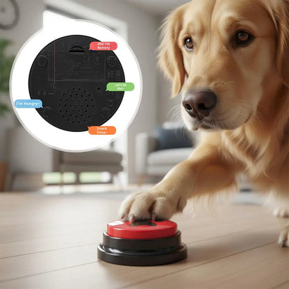 Dog Training Button Recordable Pet Communication Dog Toys Dog Talking Button Cute Claw Print Pattern Dog Accessories