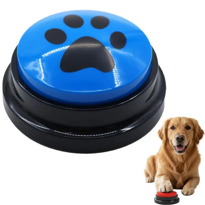 Dog Training Button Recordable Pet Communication Dog Toys Dog Talking Button Cute Claw Print Pattern Dog Accessories