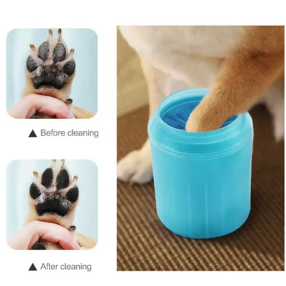 Portable Dog Paw Cleaner Cup — Soft Silicone Bristles, 3 Sizes & Colors